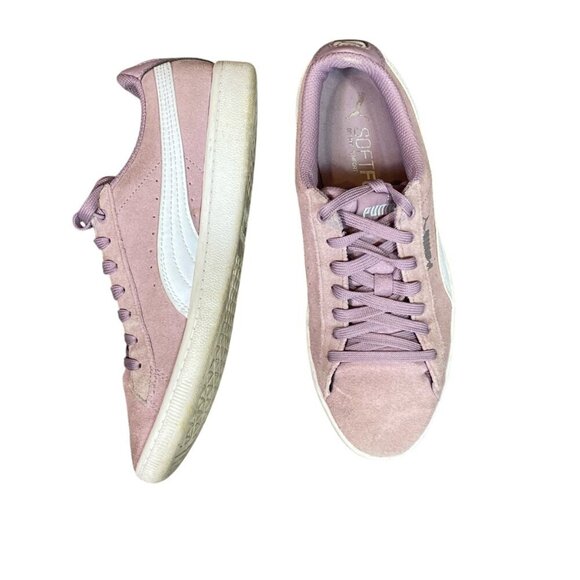 PUMA VIKKY Suede Elderberry Sneakers Tennis Shoes Court Shoe Wm Sz 6.5 #127M - Picture 4 of 10